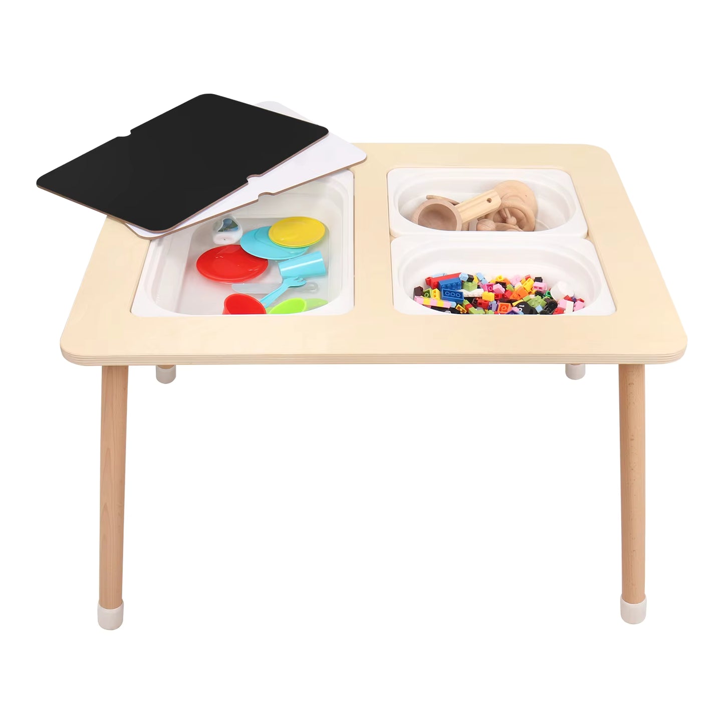 Mesa de Juego Educativa Sensorial en Madera