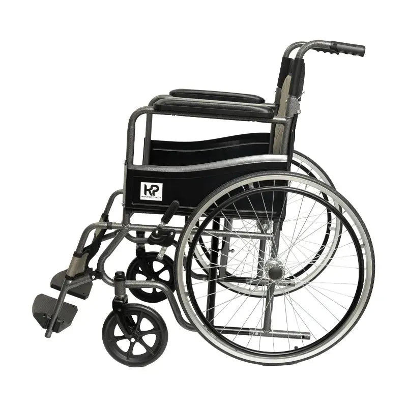 Silla De Ruedas Estándar Desarmable En Acero Con Tapicería Acolchada Konfort Plus