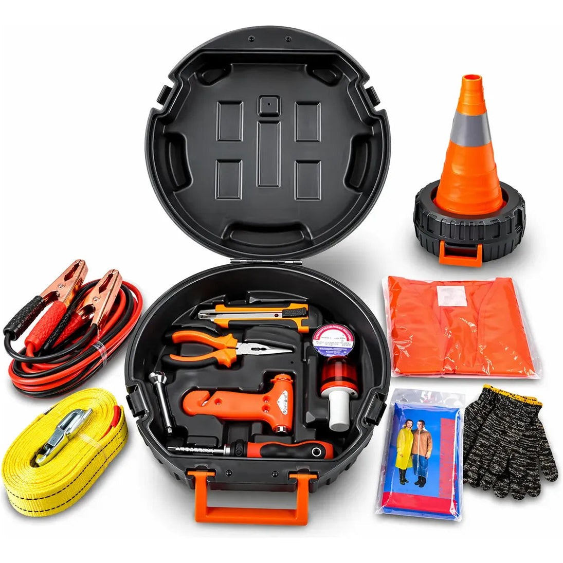 Kit De Carreteras Para Auto Kit De Emergencia + Cono Led