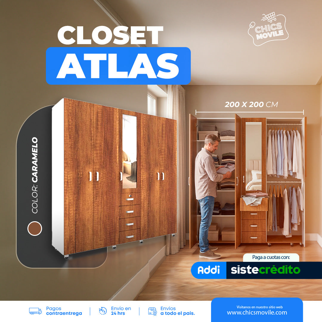 Closet ATLAS con Espejo