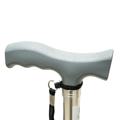Bastón Con Empuñadura En T Ergonómico Color Cromo Konfort Plus