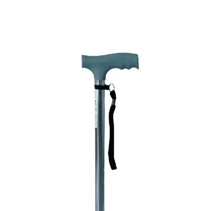 Bastón Con Empuñadura En T Ergonómico Color Cromo Konfort Plus
