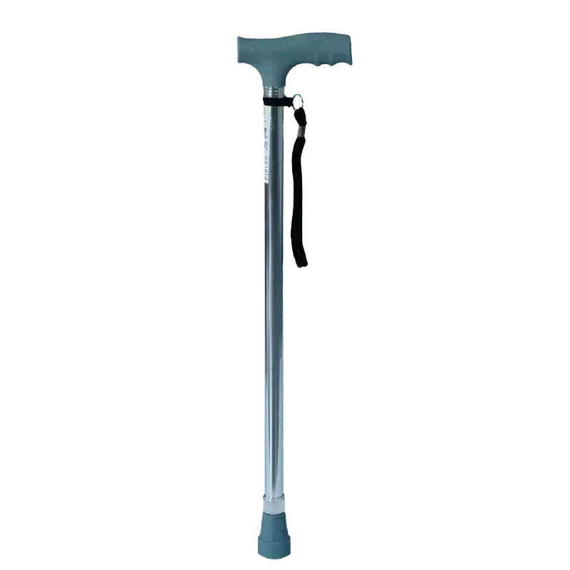 Bastón Con Empuñadura En T Ergonómico Color Cromo Konfort Plus