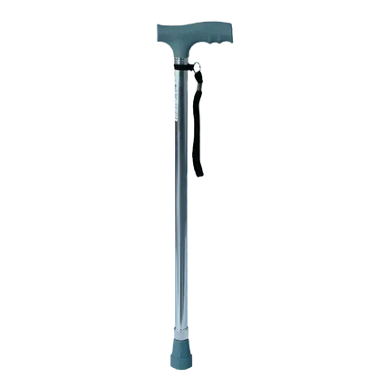 Bastón Con Empuñadura En T Ergonómico Color Cromo Konfort Plus