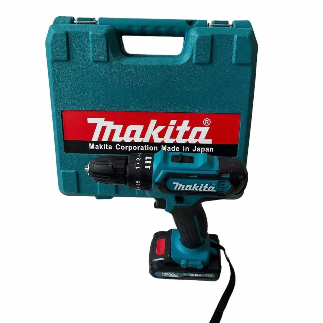 Taladro Inalámbrico Makita Doble Bateria 24v Con 25 Accesorios 👷 - Chics Movile