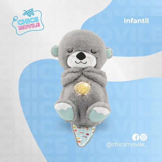 Peluche Realista Nutria Bebe Estimulacion Sensorial Sonido 🧸🐻🐻‍❄️✅ - Chics Movile