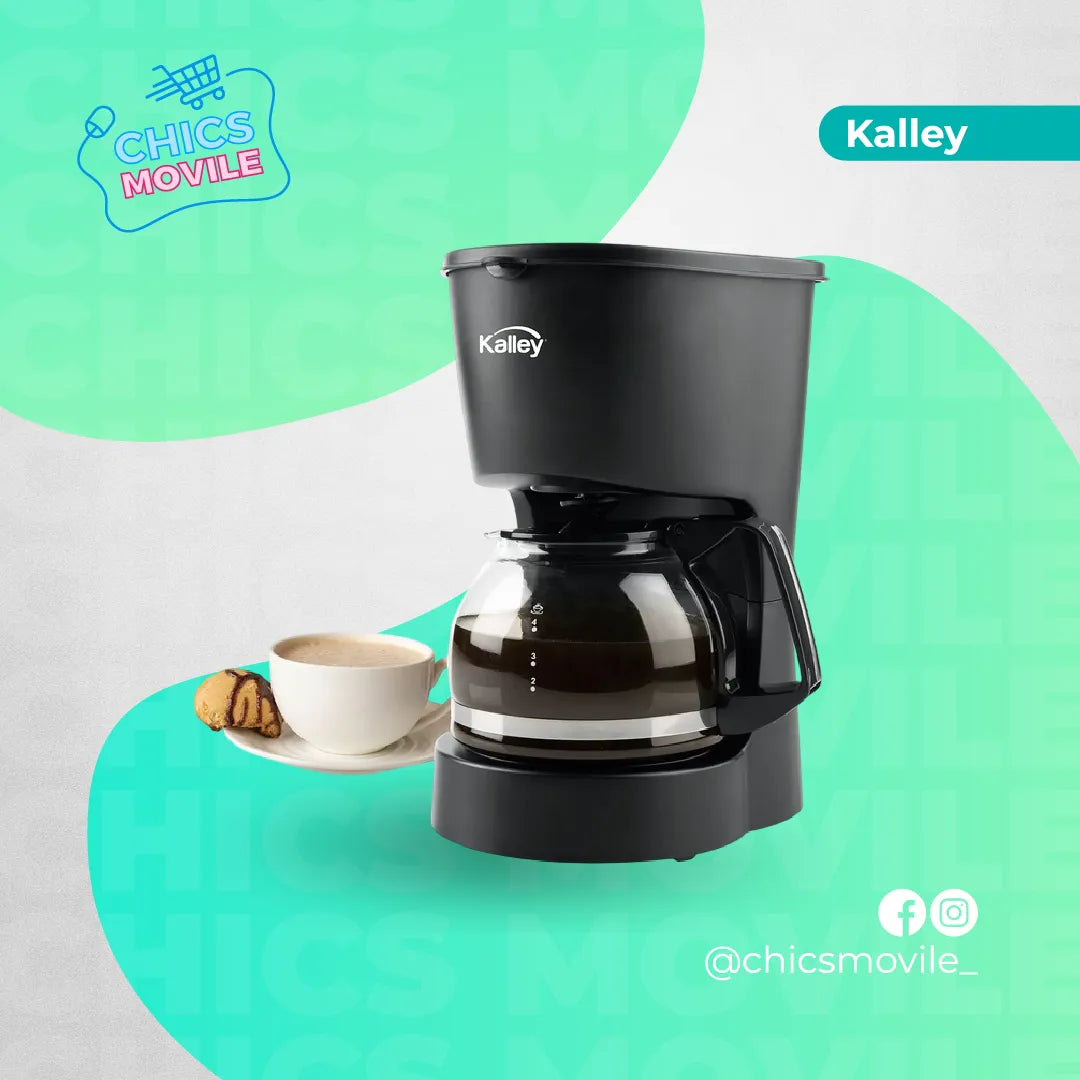 Cafetera KALLEY 4 Tazas Color Negro 110v ☕🧑🏻‍🍳 - Chics Movile