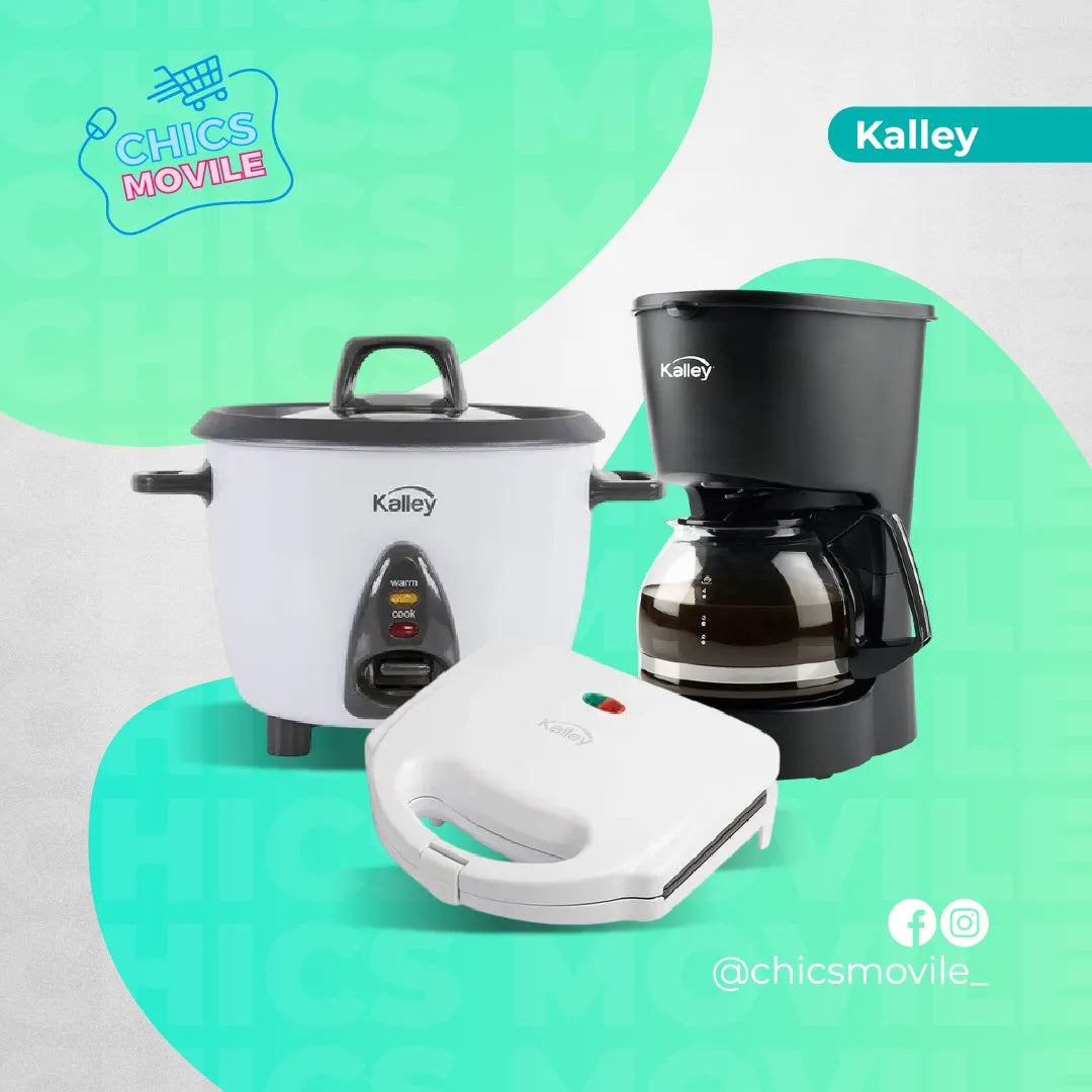 Combo KALLEY Olla Arrocera + Sanduchera + Cafetera ☕🍲