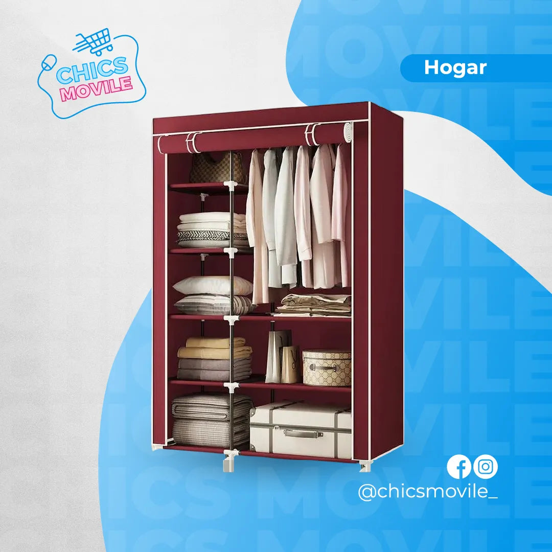 Armario Portátil Grande Organizador De Ropa 👕👖 - Chics Movile