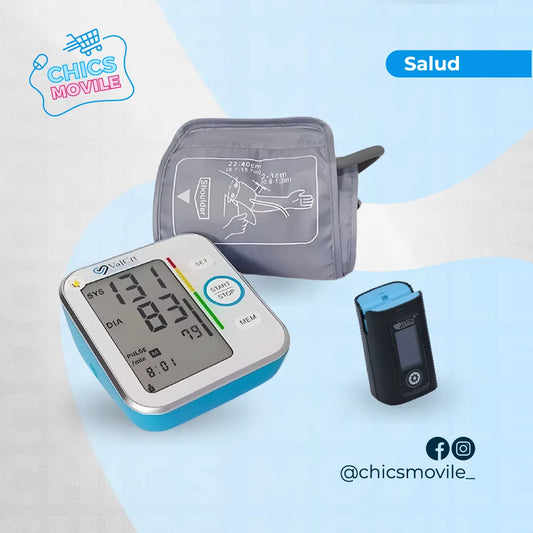 Combo Tensiometro Digital Valcri B22 con altavoz + Oximetro Valcri - Chics Movile