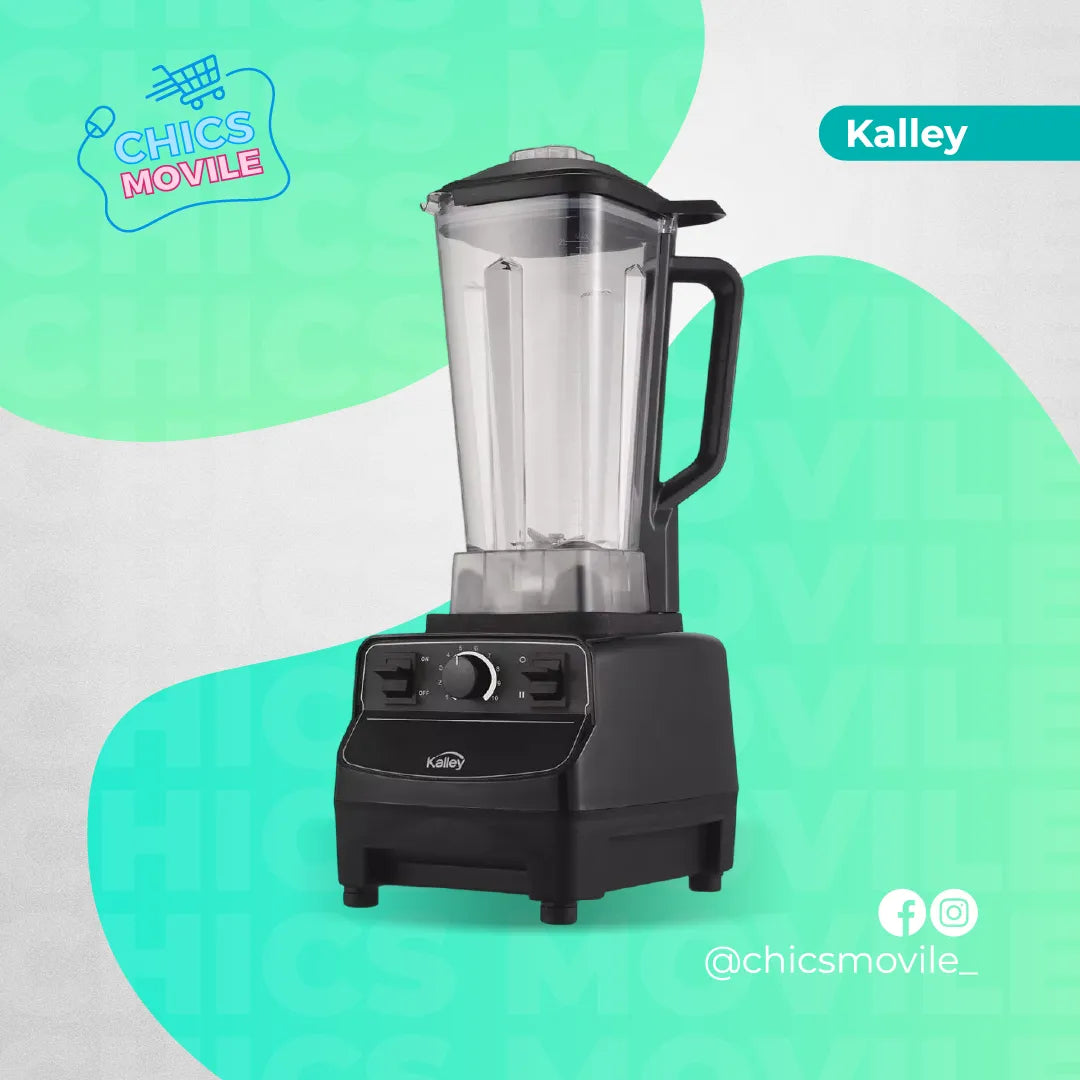 Licuadora Kalley Alta Potencia 1500 Watts Profesional 2 Lts Color Negro 🍹🍍🥭🍋‍🟩 - Chics Movile