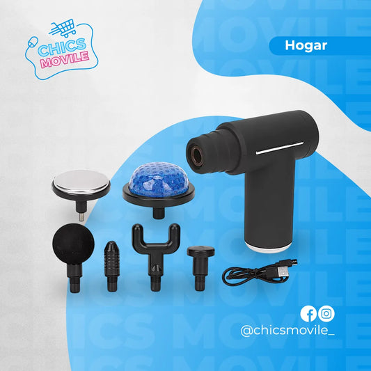 Massage Gun Masajeador Muscular Eléctrico Pistola Calor Frio Color Gun 💆🧘‍♂️