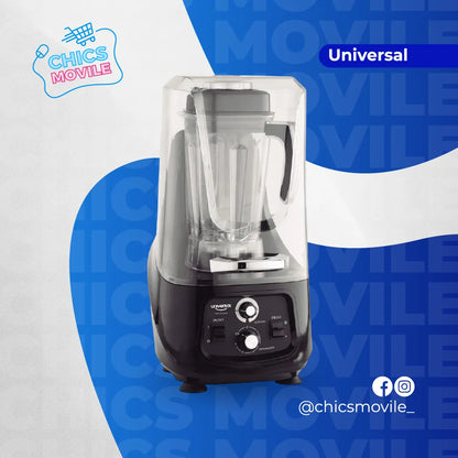 Licuadora Universal L70080 2 L negra con vaso de tritan 120V 👨‍🍳💪🥤 - Chics Movile