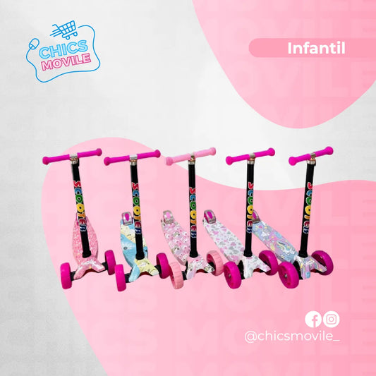 Scooter Monopatín Con Altura Ajustable ⛸️👦🏻 - Chics Movile