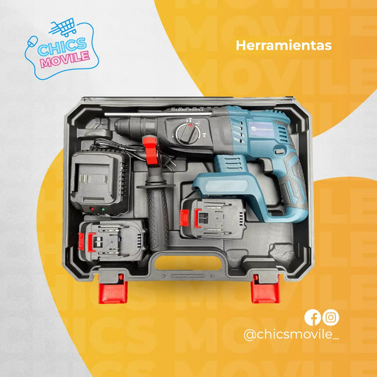 Rotomartillo Inalambrico 128v Doble Bateria 👷‍♀️✅