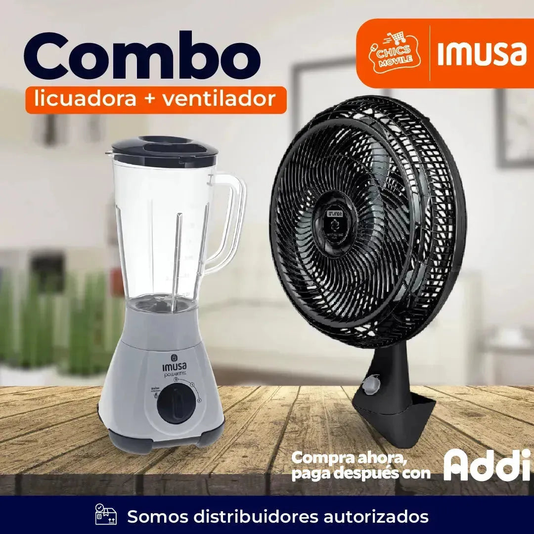 Ventilador SAMURAI Turbo Fresco + Licuadora IMUSA ☀️🌅 - Chics Movile