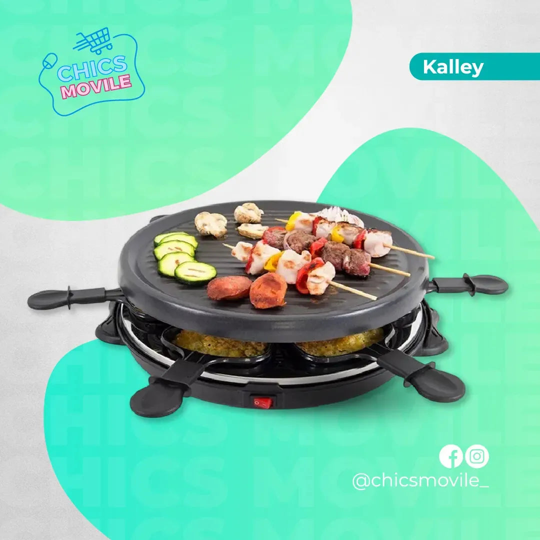 Raclette KALLEY 800W Asador Electrico 🥩🍕 - Chics Movile