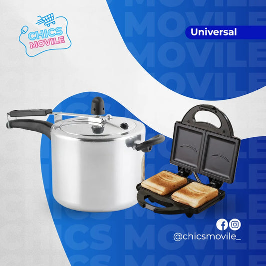 Combo CORONA Olla a Presión 6Lts + Sanduchera👨‍🍳🥐 - Chics Movile