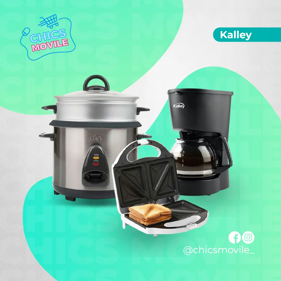 Combo KALLEY Olla Arrocera 10 Tazas + Cafetera+ Sanduchera ☕️🥪🍚 - Chics Movile