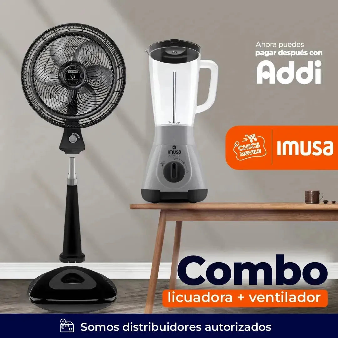 Ventilador SAMURAI Turbo Fresco + Licuadora IMUSA ☀️🌅 - Chics Movile