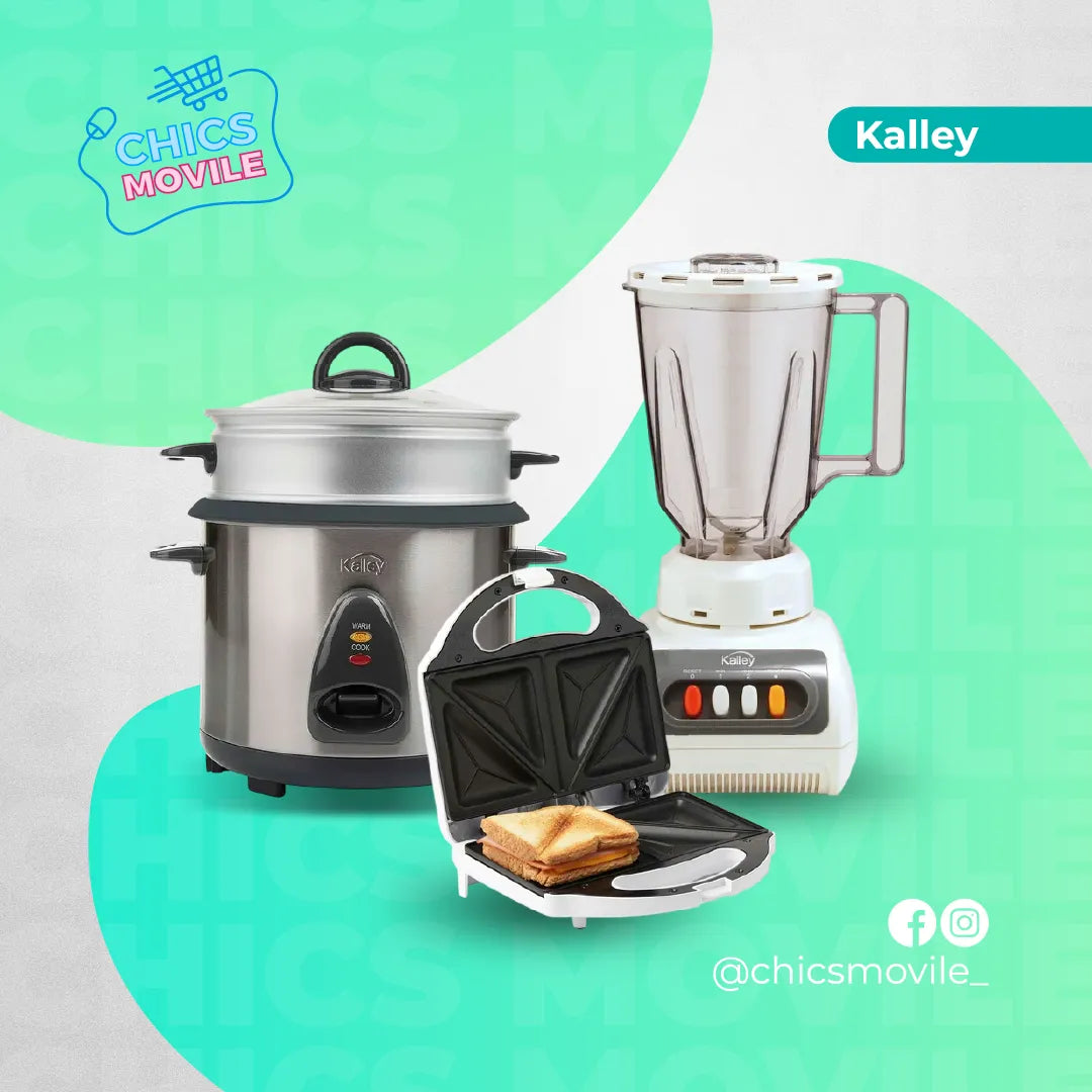 Combo KALLEY Olla Arrocera 10 Tazas + Licuadora + Sanduchera ☕️🥪🍚