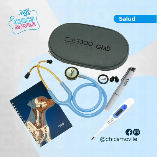 Kit De Veterinaria. Fonendoscopio OIS 300 + Termometro Digital + Linterna De Diagnostico + Cuaderno🧑‍⚕️🐶 - Chics Movile