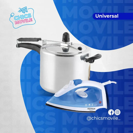 Combo UNIVERSAL Olla Presión 6 Litros + Plancha A Vapor🍲🏠 - Chics Movile