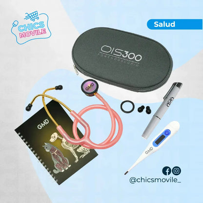 Kit De Veterinaria. Fonendoscopio OIS 300 + Termometro Digital + Linterna De Diagnostico + Cuaderno🧑‍⚕️🐶 - Chics Movile