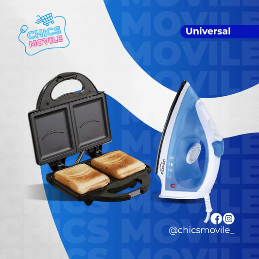 Combo UNIVERSAL Sanduchera + Plancha ✅🏚️ - Chics Movile
