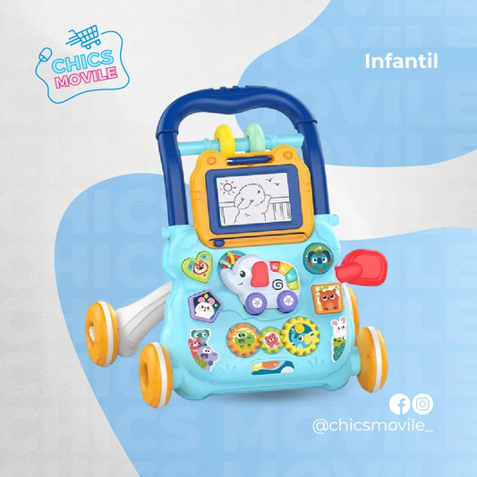 Andadera Didáctica Y Musical Para Bebé Con Tablero Mágico 👶 - Chics Movile