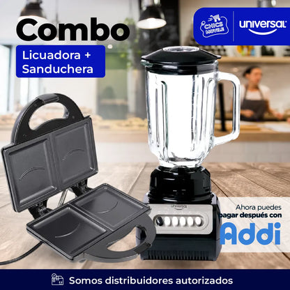 Combo UNIVERSAL Licuadora + Sanduchera  🍲🏠