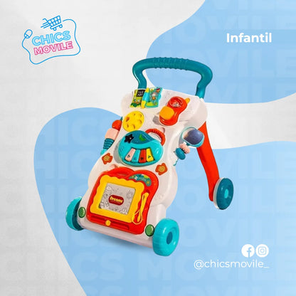 Andadera Didáctica Y Musical Para Bebé Con Tablero Mágico - Chics Movile