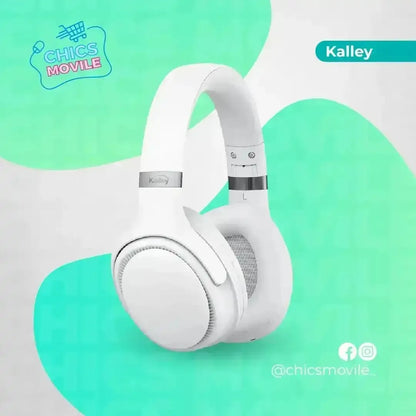 Audífonos De Diadema Kalley Inalámbricos Bt On Ear Negro 🎧🎶