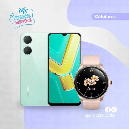 Celular VIVO Y03 128GB + Smartwach L-Watch 3 KALLEY - Chics Movile