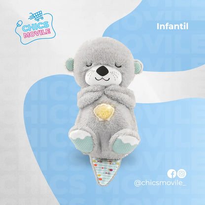 Peluche Realista Nutria Bebe Estimulacion Sensorial Sonido 🧸🐻🐻‍❄️✅