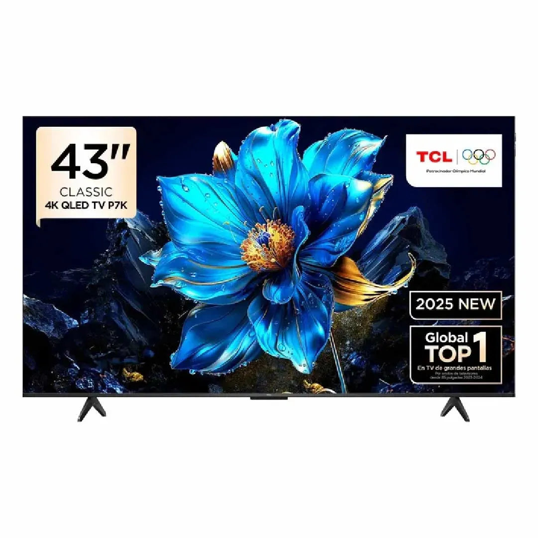 TV TCL 43" QLED 4K UHD Google TV – Modelo 43P7K