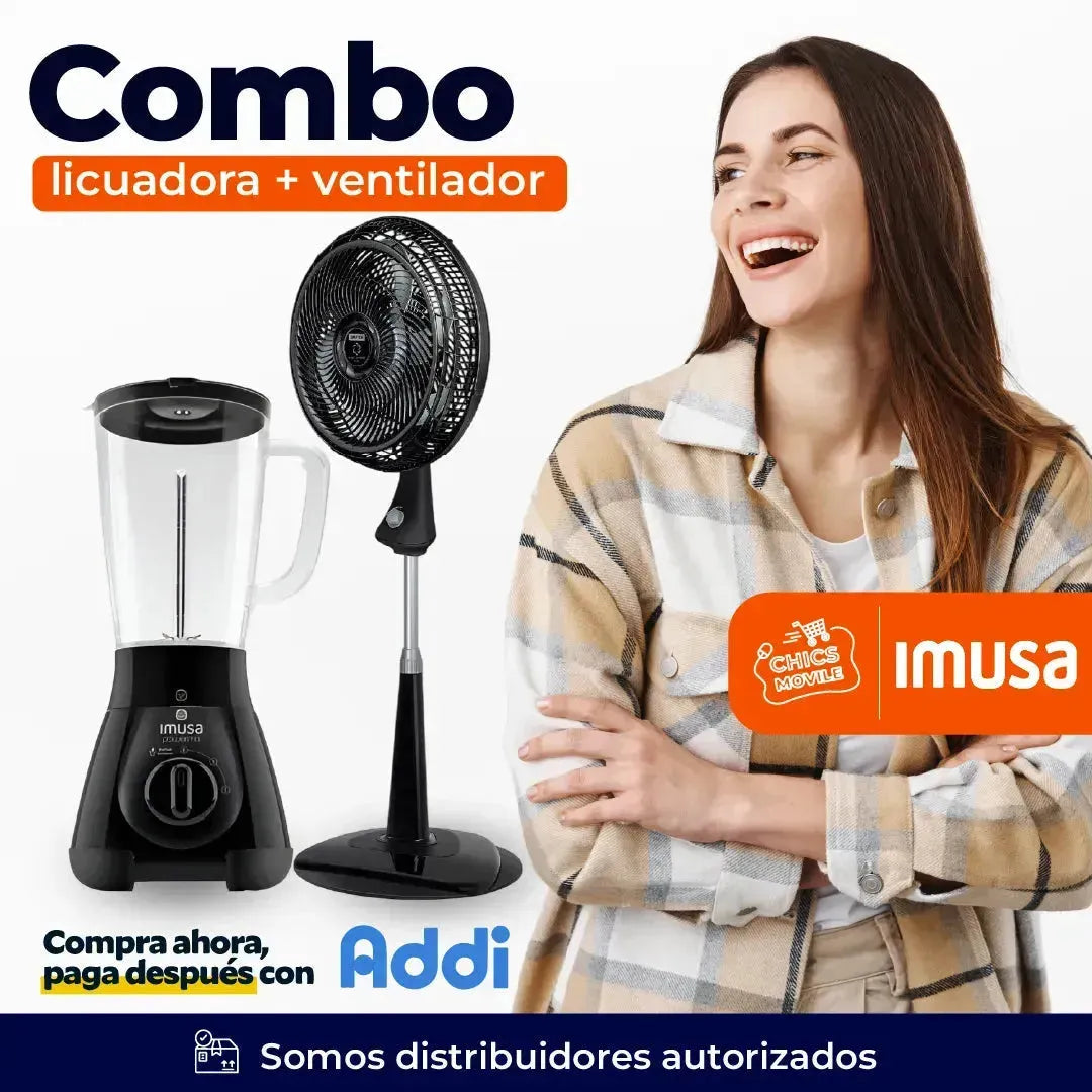 Ventilador SAMURAI Turbo Fresco + Licuadora IMUSA ☀️🌅 - Chics Movile