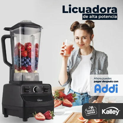 Licuadora Kalley Alta Potencia 1500 Watts Profesional 2 Lts Color Negro 🍹🍍🥭🍋‍🟩 - Chics Movile