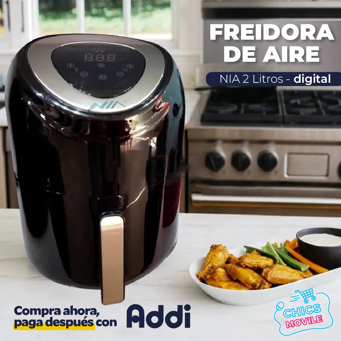 Air Fryer Freidora De Aire Smart Sin Aceite 2.5 Litros 👨‍🍳 - Chics Movile