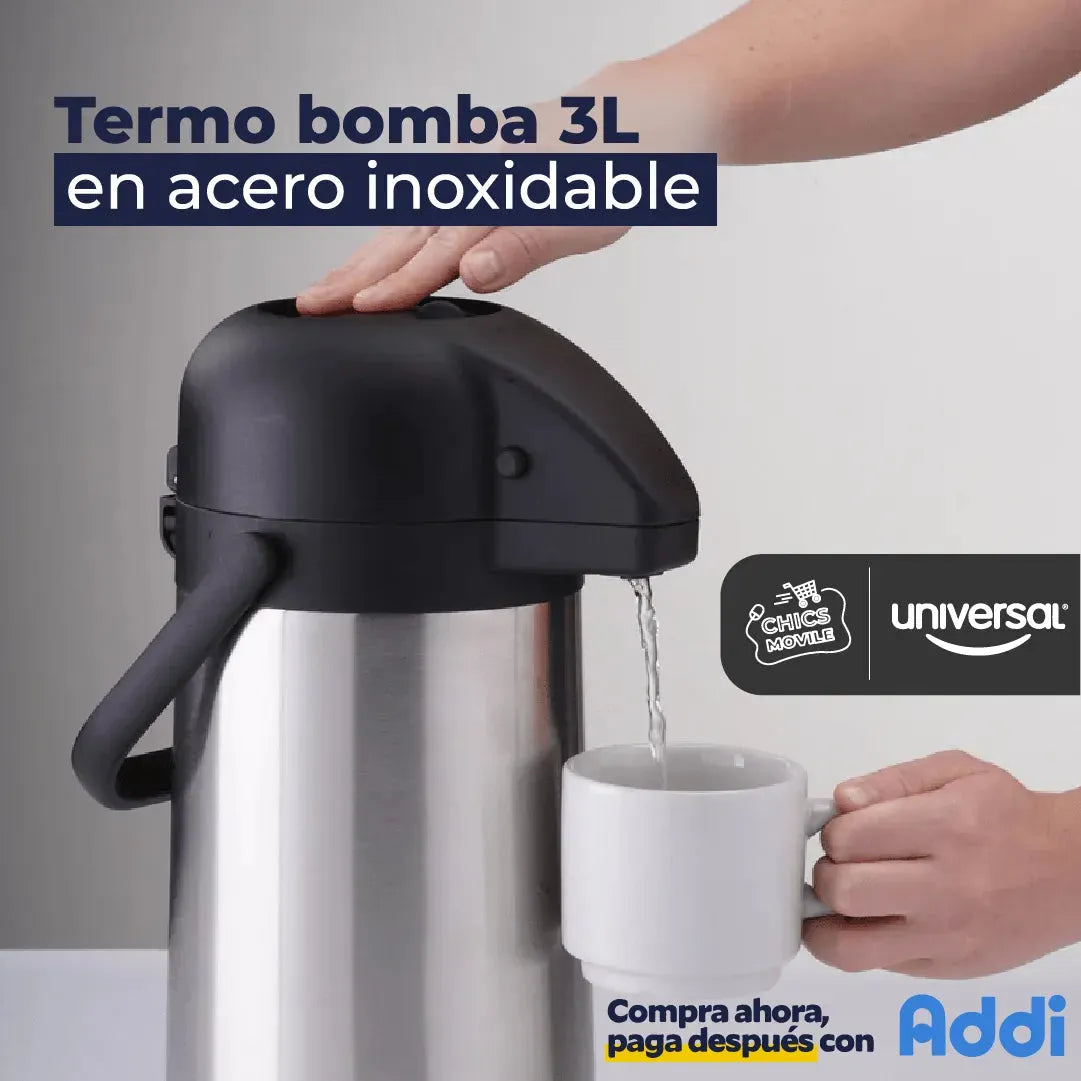 Termo Multibebidas UNIVERSAL 3 Litros ☕👩‍🦱 - Chics Movile