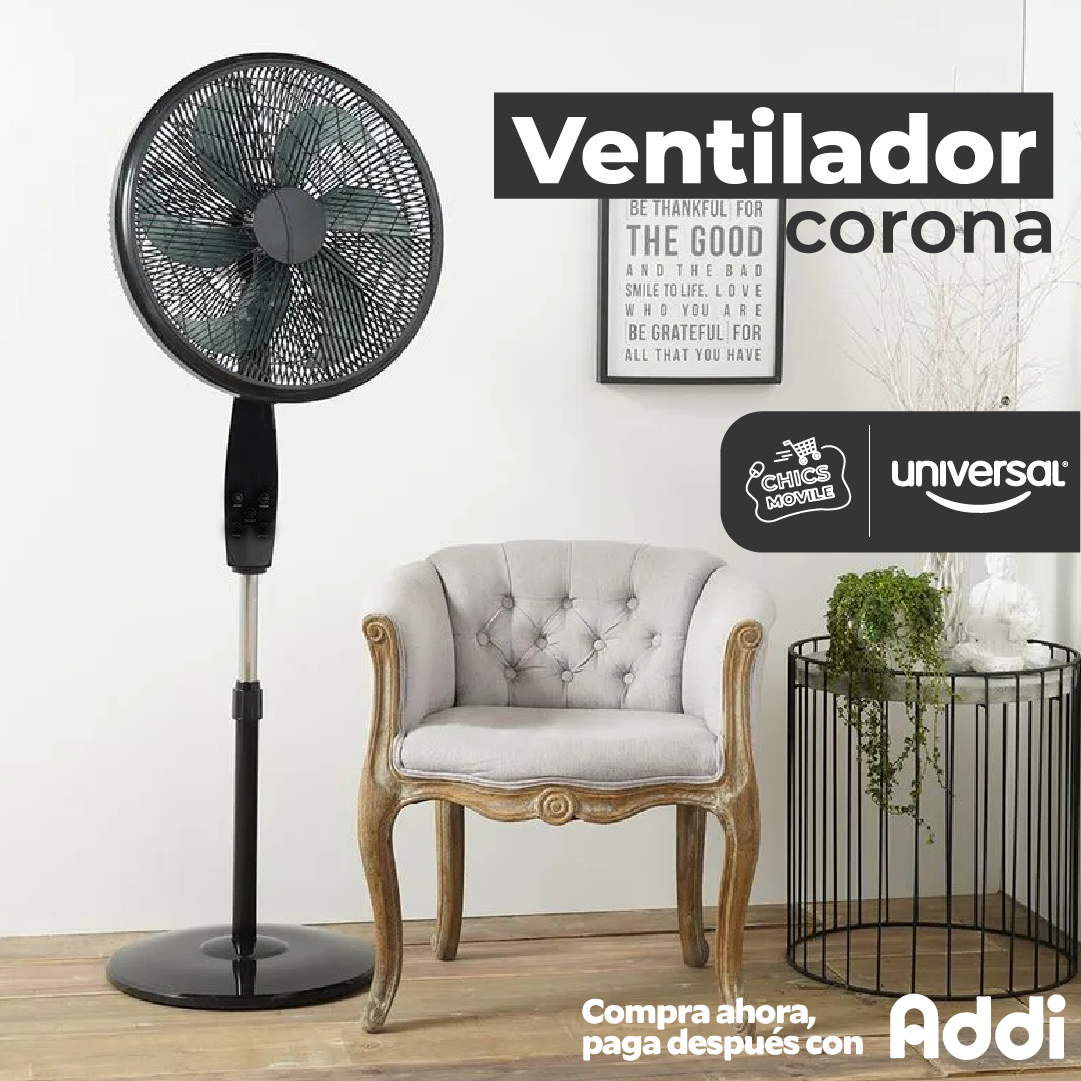 Ventilador Corona 3 En 1 Con 6 Aspas 🌀❄️