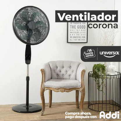 Ventilador Corona 3 En 1 Con 6 Aspas 🌀❄️