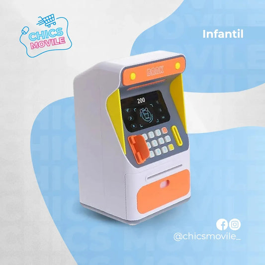 Alcancia Electrónica en Forma de Cajero 🏧💳 - Chics Movile