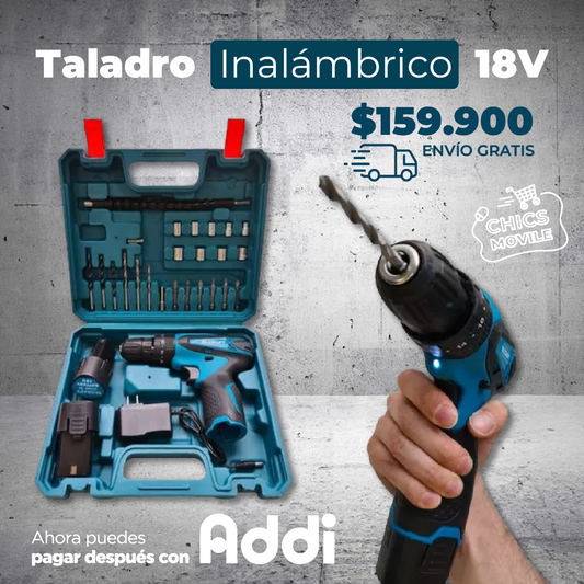 Taladro Inalámbrico Makita Doble Bateria 18v Con 25 Accesorios 👷