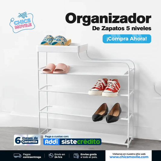 Organizador Zapatos Y Accesorios 5 Niveles