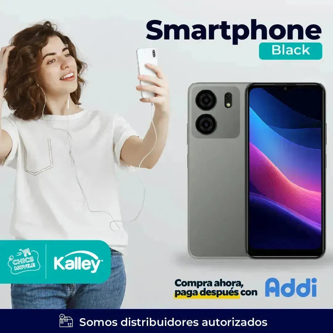 Celular KALLEY Black 5 256GB 5G Gris - Chics Movile