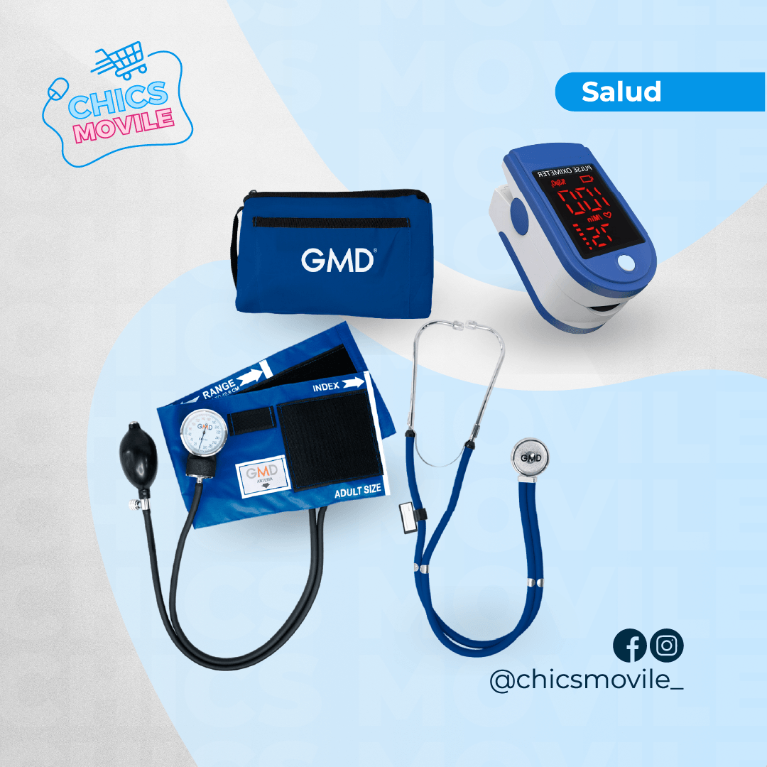 Kit tensiómetro Fonendoscopio mas Oxímetro - Chics Movile