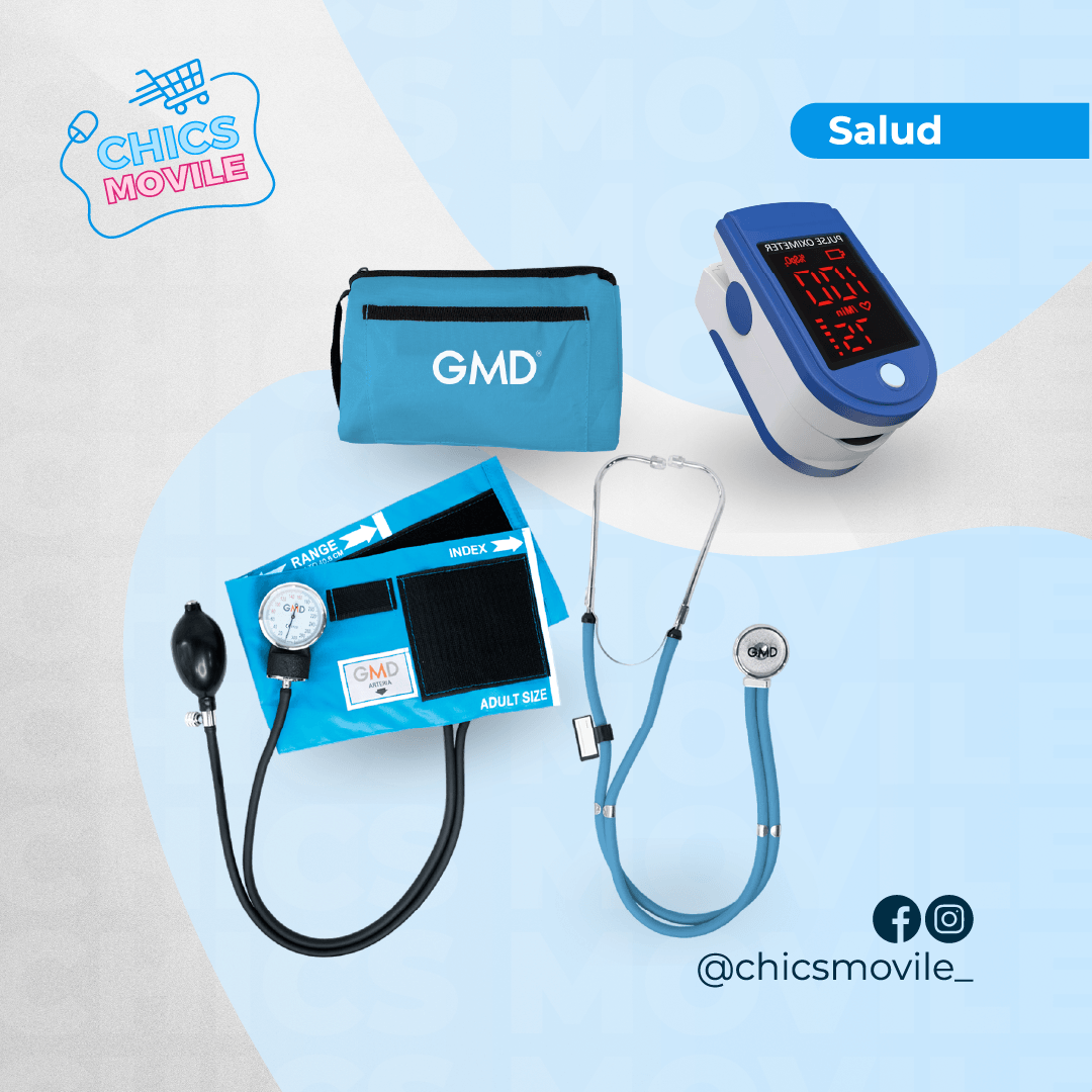 Kit tensiómetro Fonendoscopio mas Oxímetro - Chics Movile