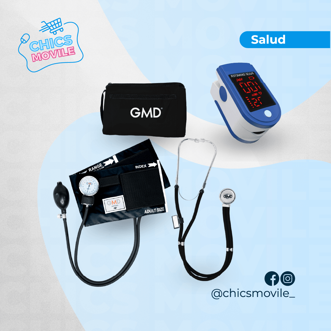 Kit tensiómetro Fonendoscopio mas Oxímetro - Chics Movile