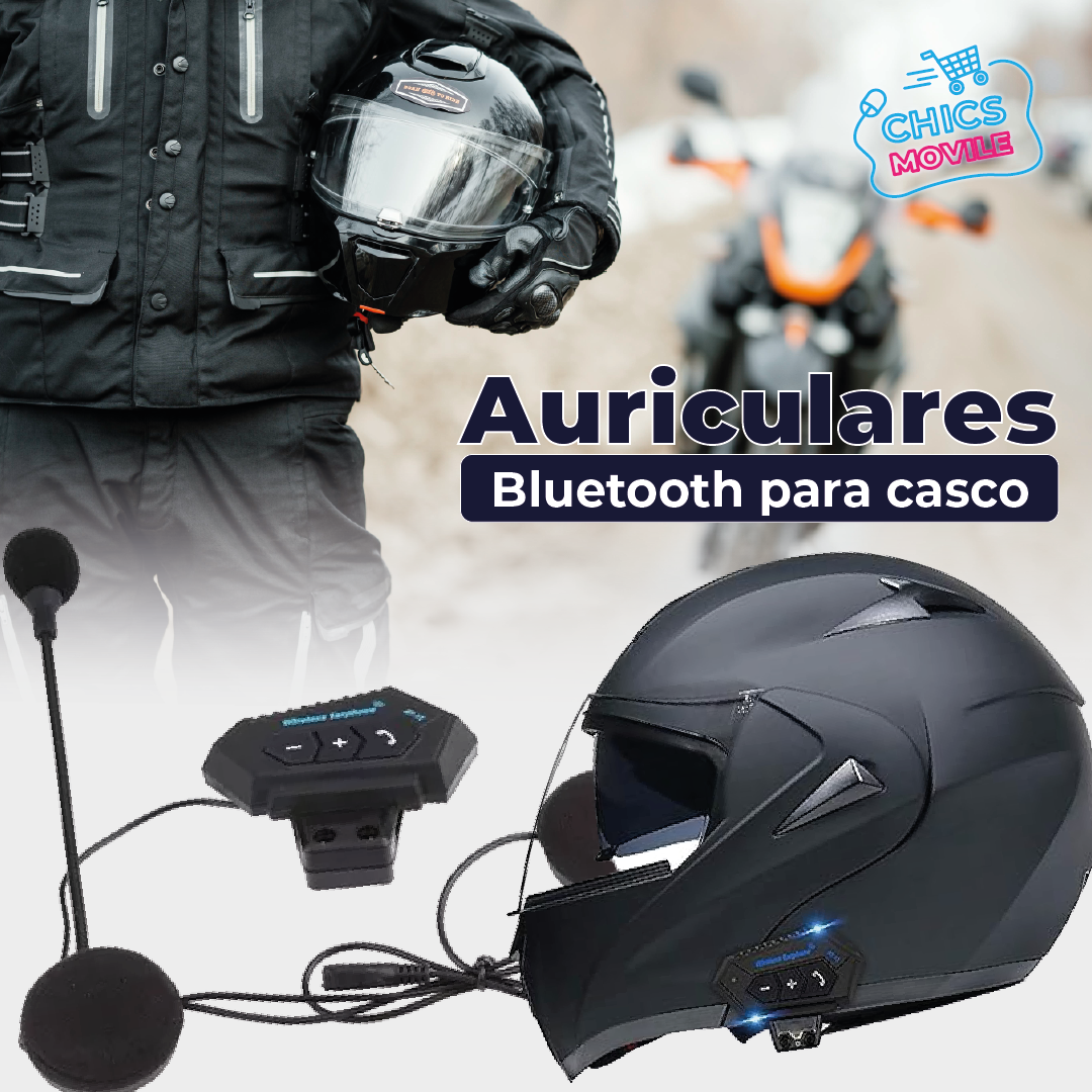 Intercomunicador Auriculares Casco Bluetooth Bt12 Moto